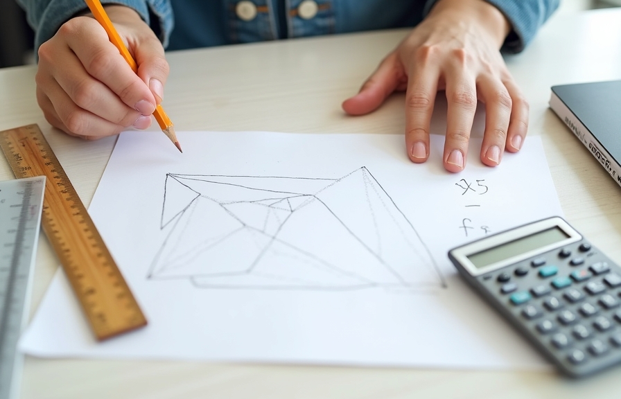 איך מחשבים שטח משולש